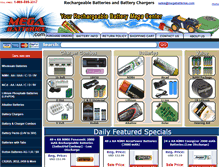 Tablet Screenshot of megabatteries.com